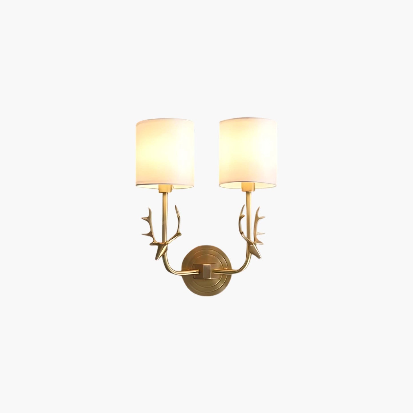 Brass Deer Head Modern Wall Light