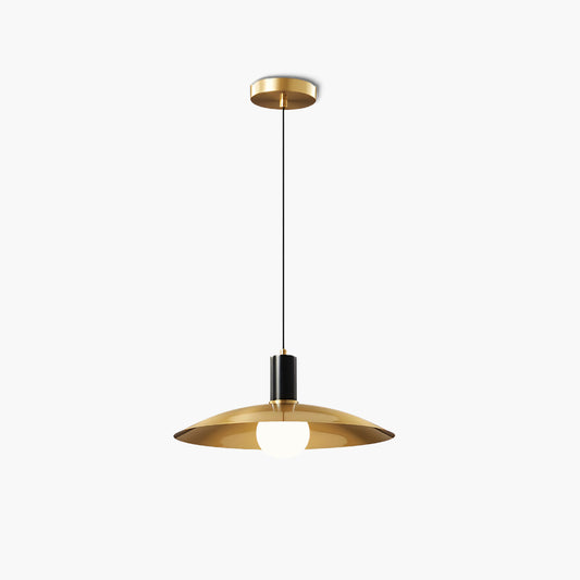 Brass Flared Modern Crystal Pendant Lamp