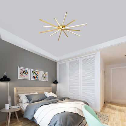 Starbursts Luxury Brass Ceiling Lamp