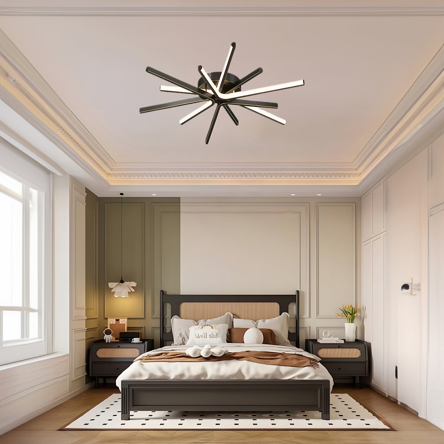 Starbursts Luxury Brass Ceiling Lamp