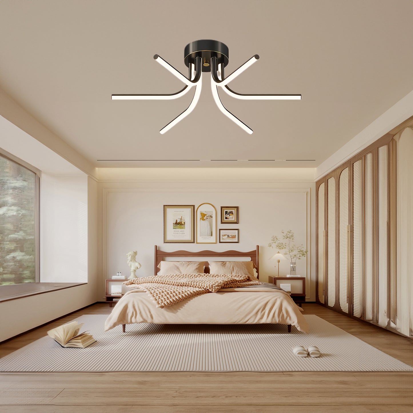 Starbursts Luxury Brass Ceiling Lamp