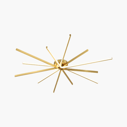 Starbursts Luxury Brass Ceiling Lamp