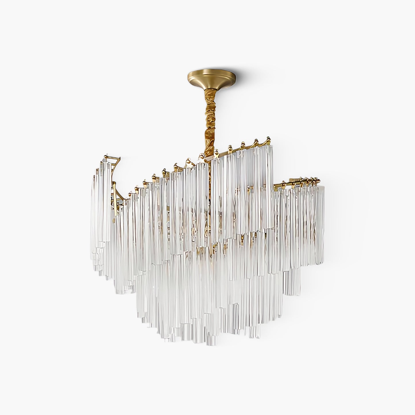 Brinicle Modern Brass Chandelier