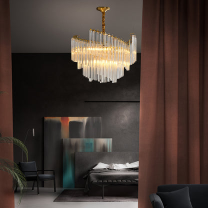 Brinicle Modern Brass Chandelier