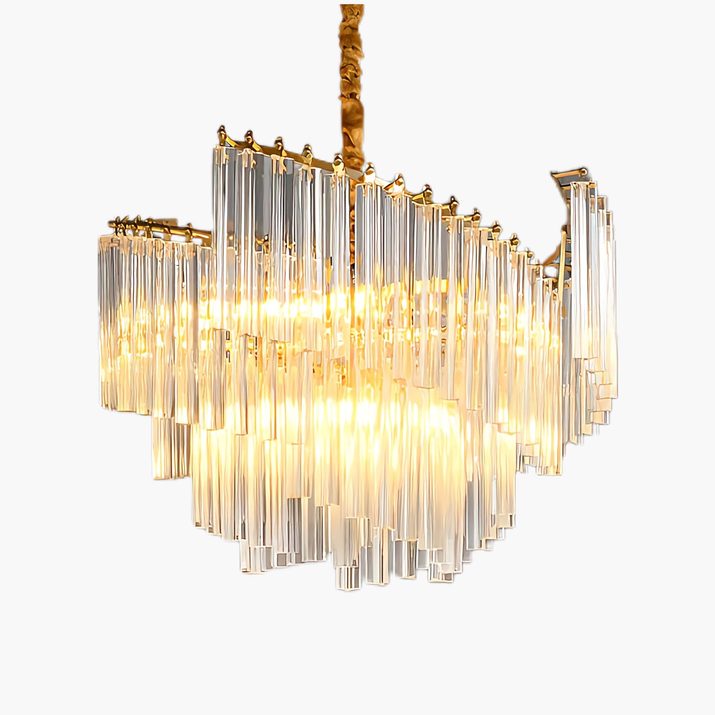 Brinicle Modern Brass Chandelier