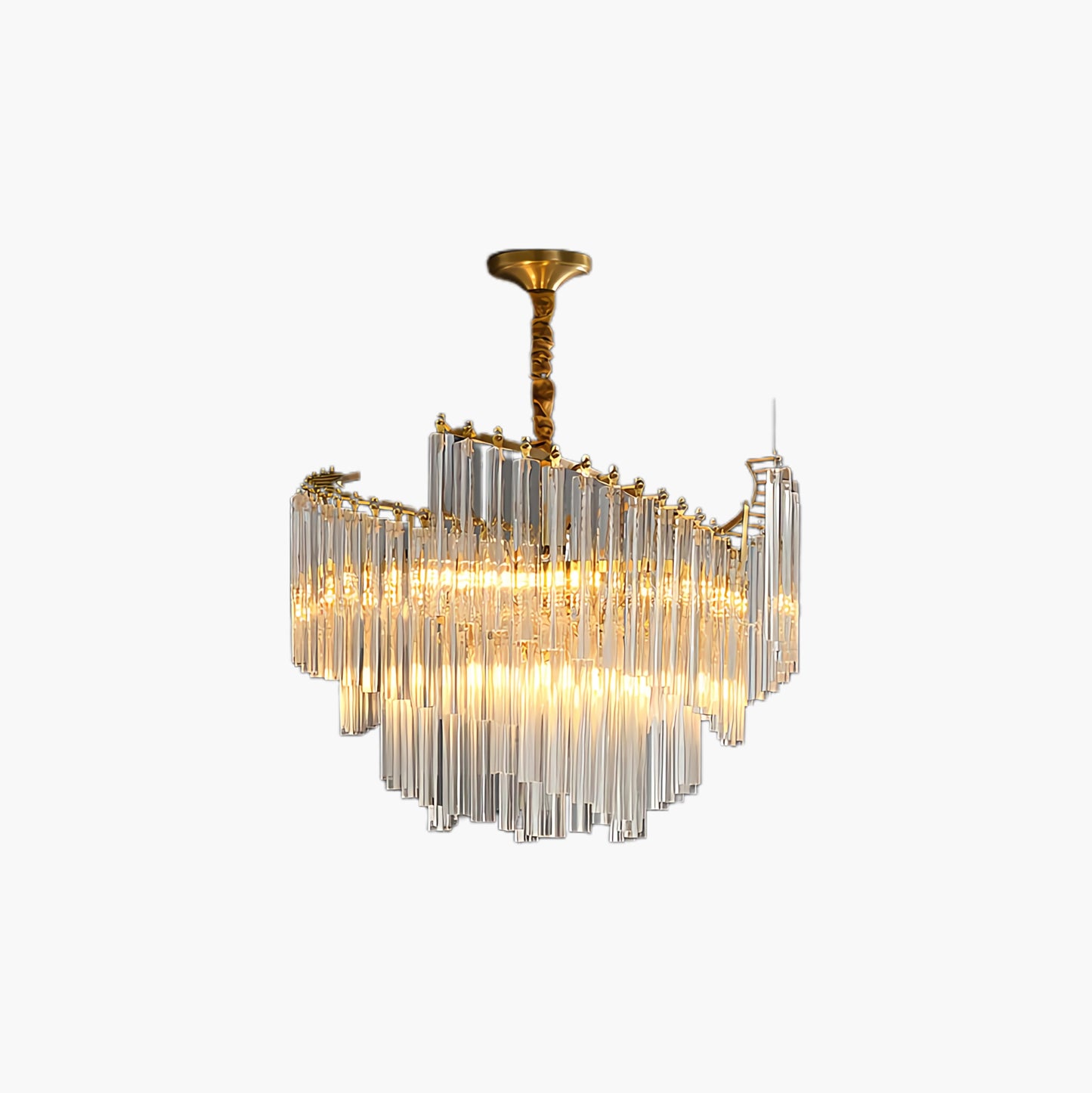 Brinicle Modern Brass Chandelier