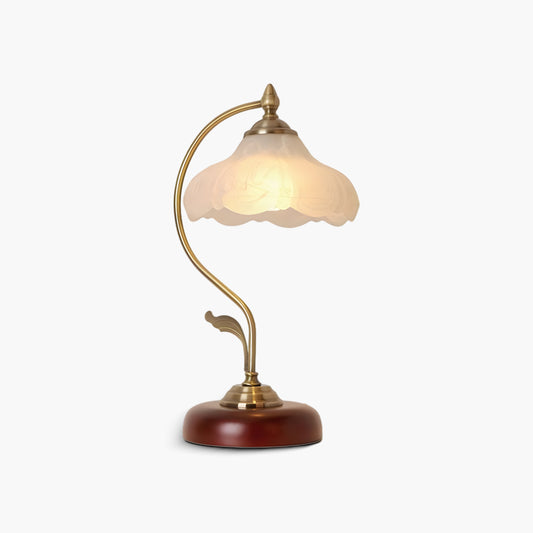 Brown Dome Eclectic Crystal Table Lamp