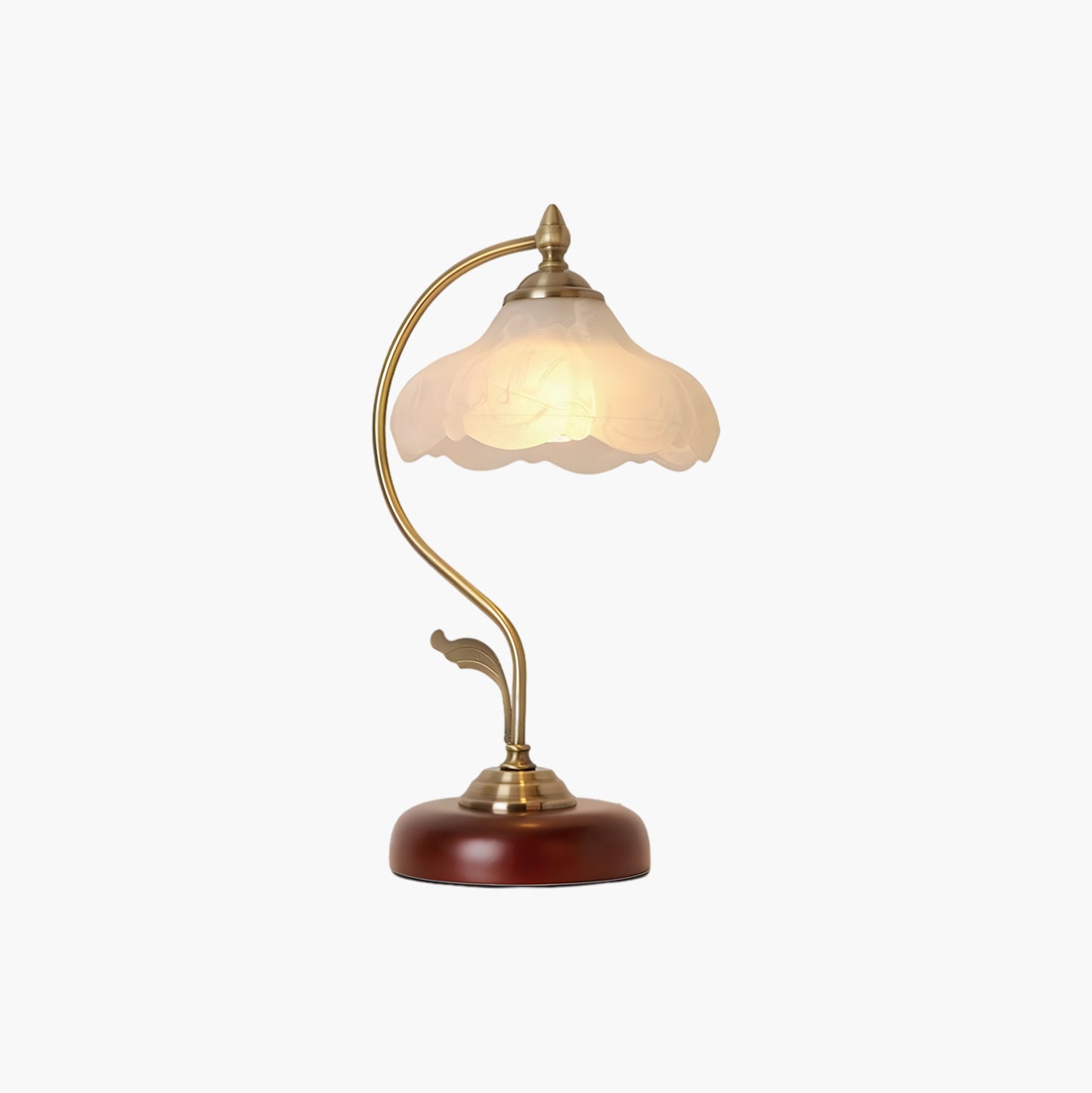 Brown Dome Eclectic Crystal Table Lamp