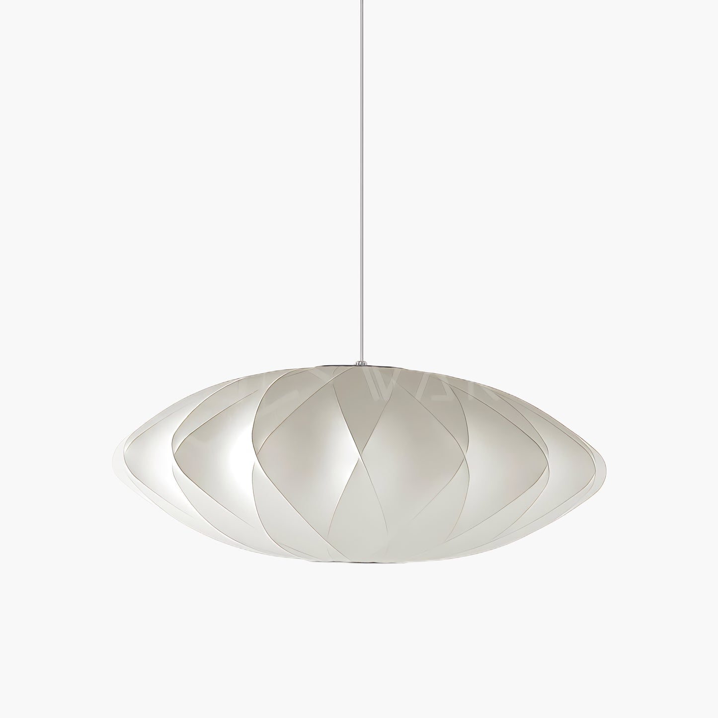 Bubble Mulberry Silk Eclectic Metal Pendant Lamp