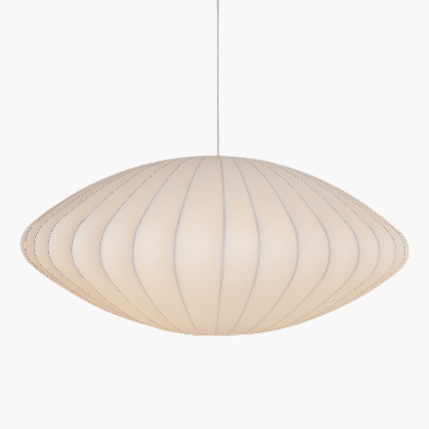 Bubble Mulberry Silk Eclectic Metal Pendant Lamp