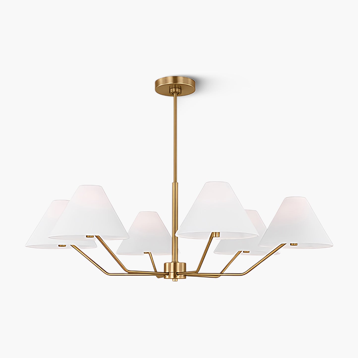 Burke Mid-century Brass Chandelier