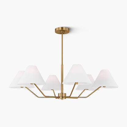 Burke Mid-century Brass Chandelier