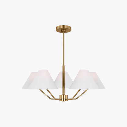 Burke Mid-century Brass Chandelier