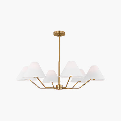 Burke Mid-century Brass Chandelier