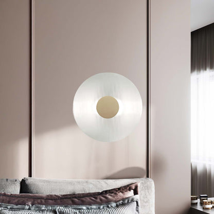 Button Modern Crystal Wall Lamp