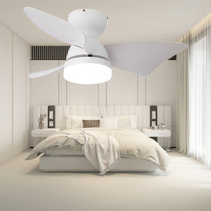 Calix 27 Modern Metal Ceiling Fan Light