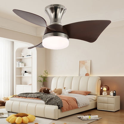 Calix 27 Modern Metal Ceiling Fan Light