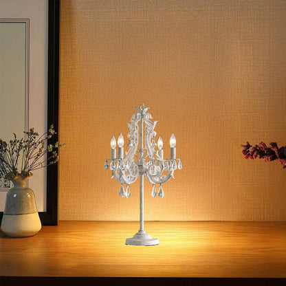 Candle Holder Classic Crystal Table Lamp