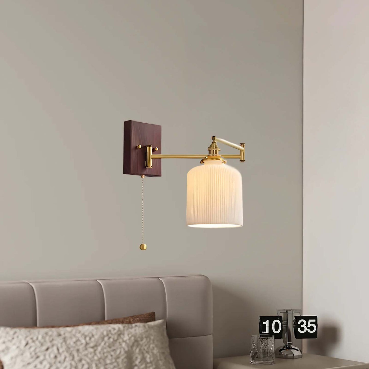 Ceramic Geometry Modern Metal Wall Lamp