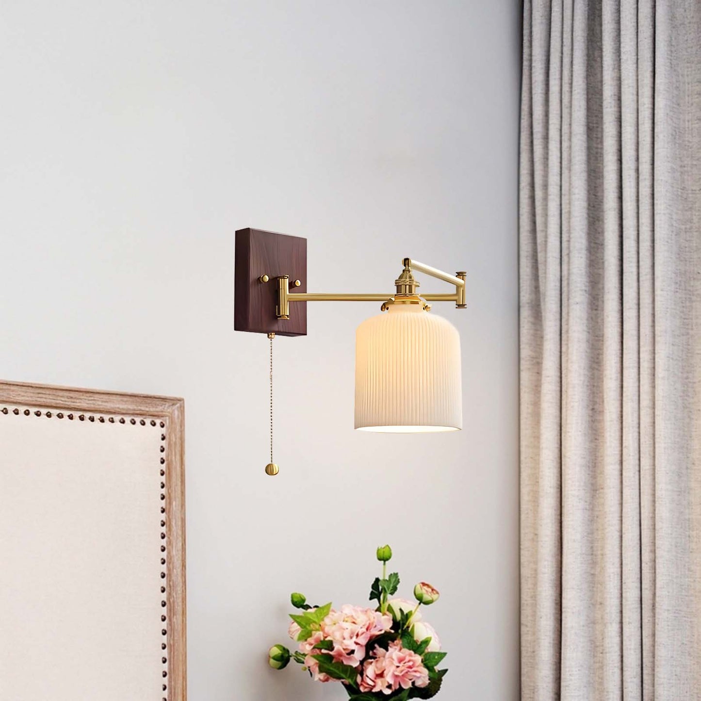 Ceramic Geometry Modern Metal Wall Lamp