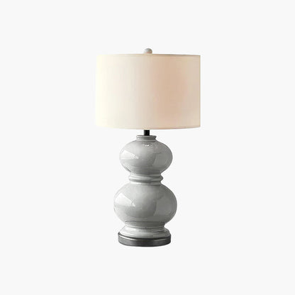 Ceramic Gourd Classic Metal Table Lamp