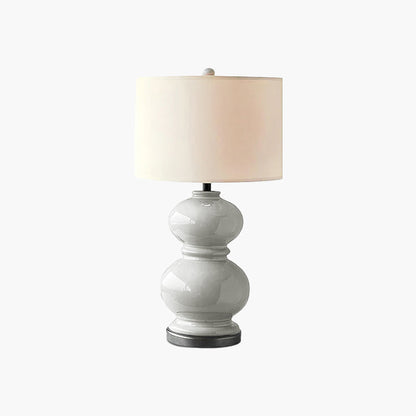 Ceramic Gourd Classic Metal Table Lamp