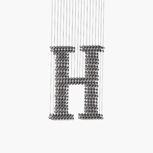 Charcoal Minimalist Metal Chandeliers H