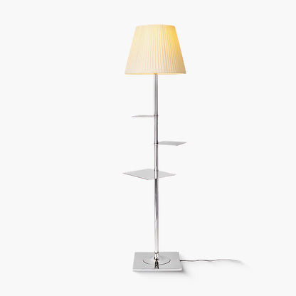 Chrome Prism Side Table Modern Metal Floor Lamp