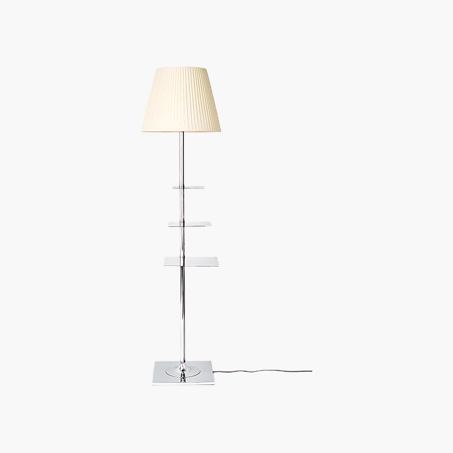 Chrome Prism Side Table Modern Metal Floor Lamp