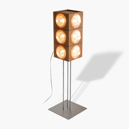 Cinematic Lightbox Camera Vintage Crystal Floor Lamp