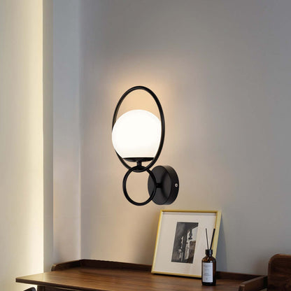 Circle Global Modern Crystal Wall Lamp