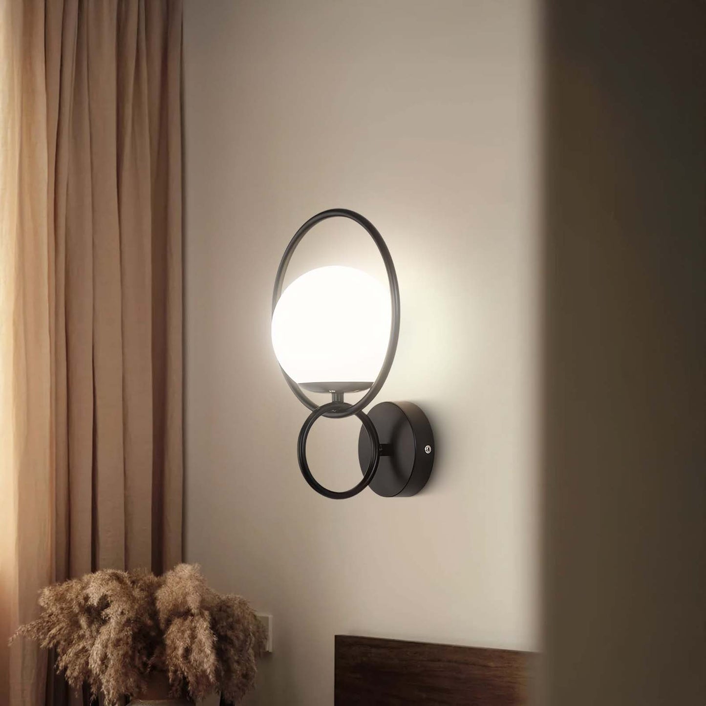 Circle Global Modern Crystal Wall Lamp