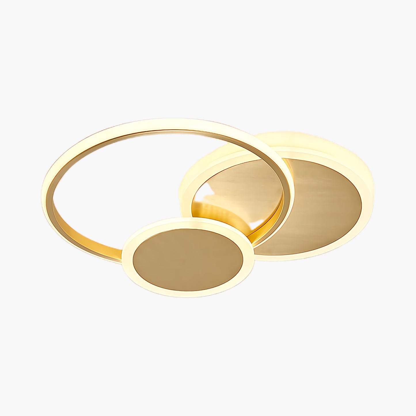 Circles LED Modern Brass Ceiling Light