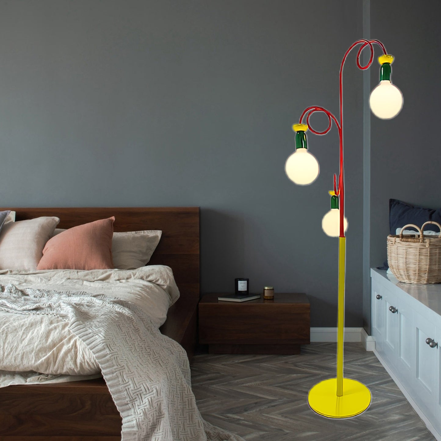 Circulo Play Modern Crystal Floor Lamp