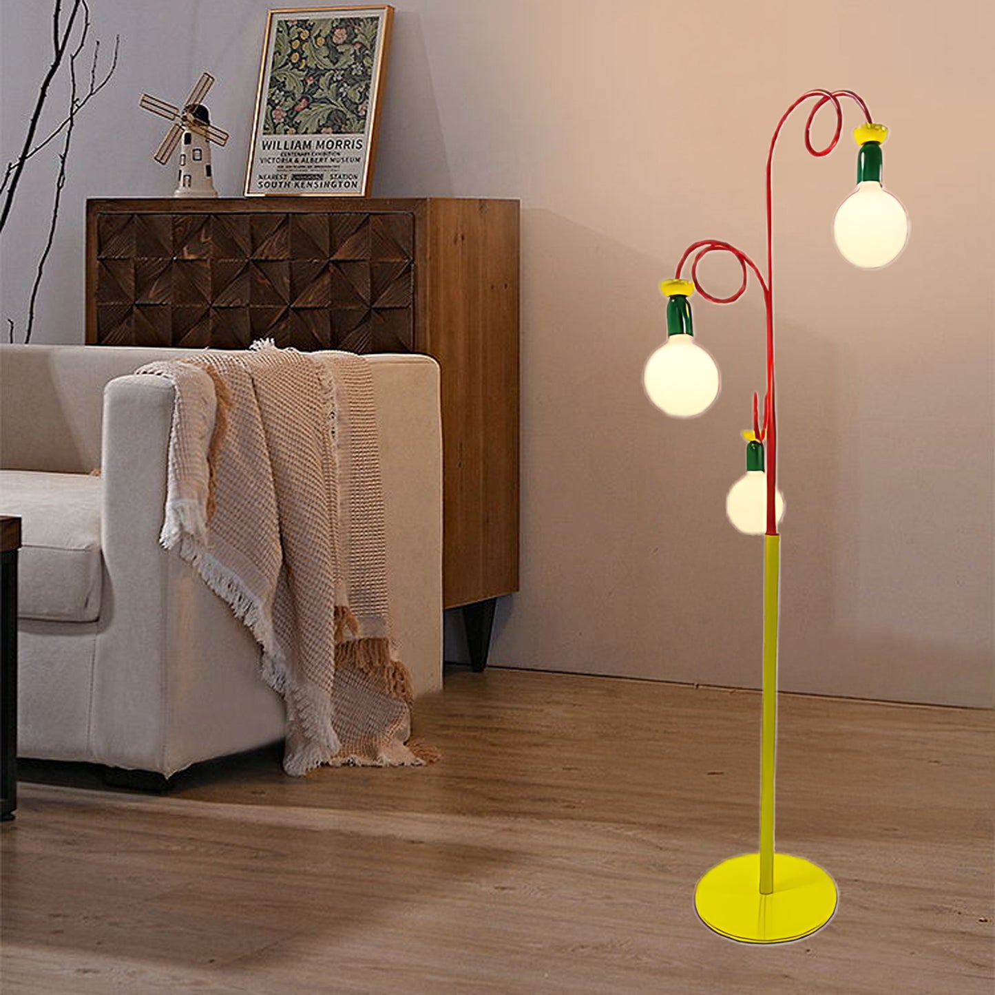 Circulo Play Modern Crystal Floor Lamp