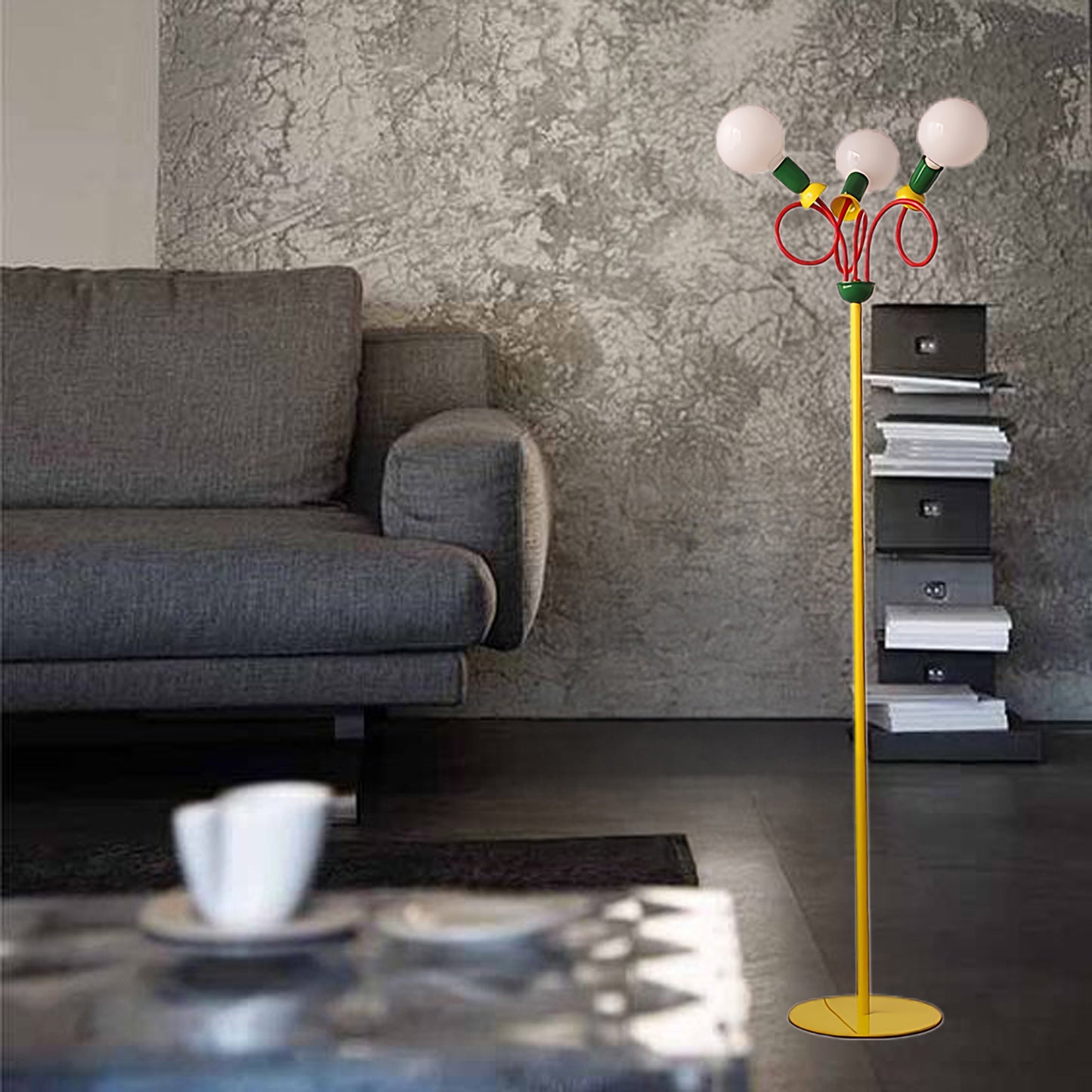 Circulo Play Modern Crystal Floor Lamp