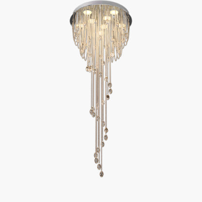 Symphony Spiral Classic Steel Chandelier