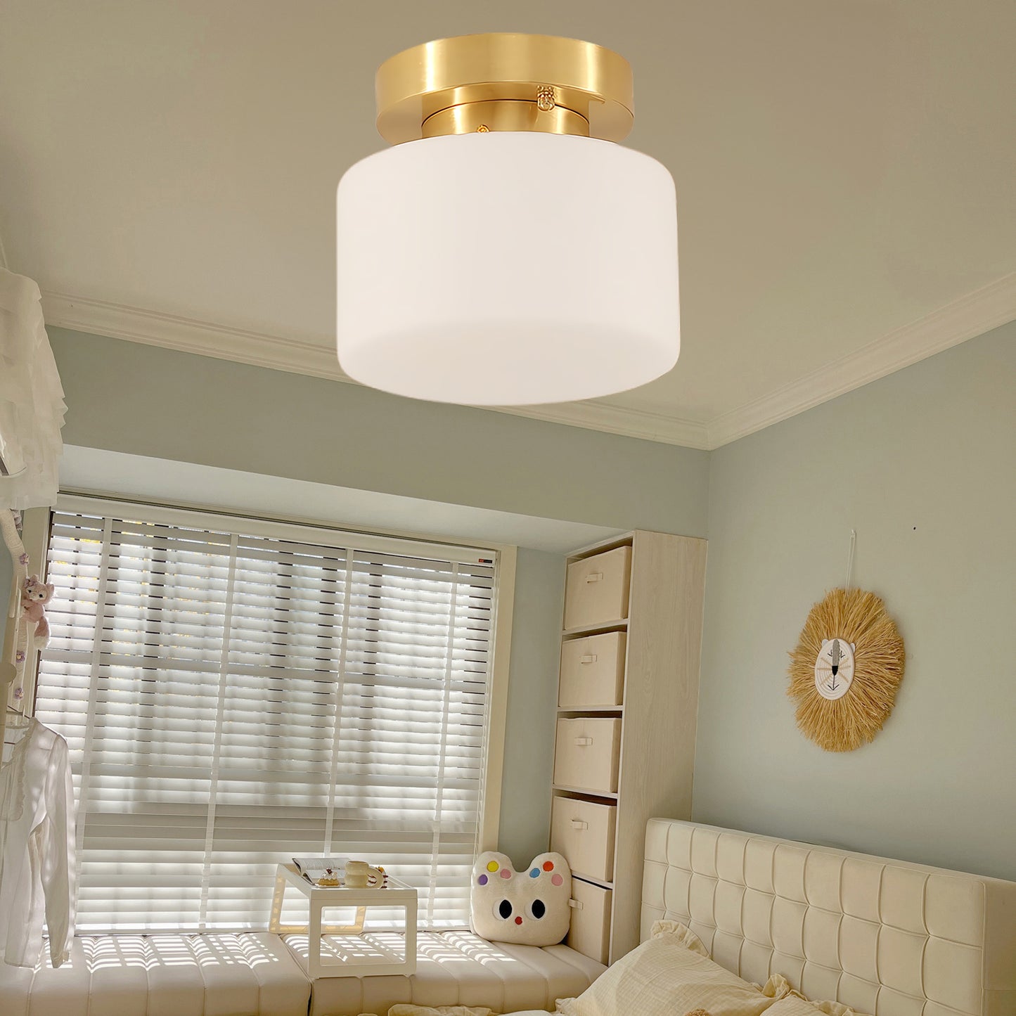 Clinio Flush Mount Traditional Crystal Ceiling Light