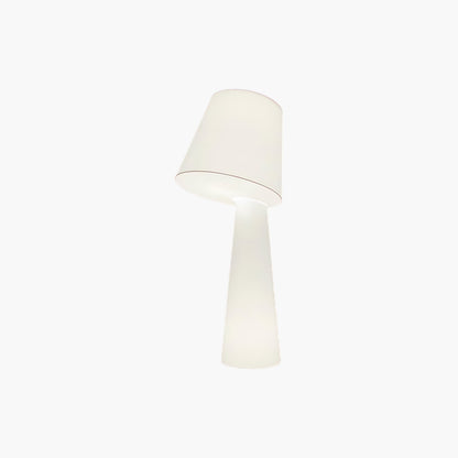 Column Fabric Contemporary Metal Floor Lamp