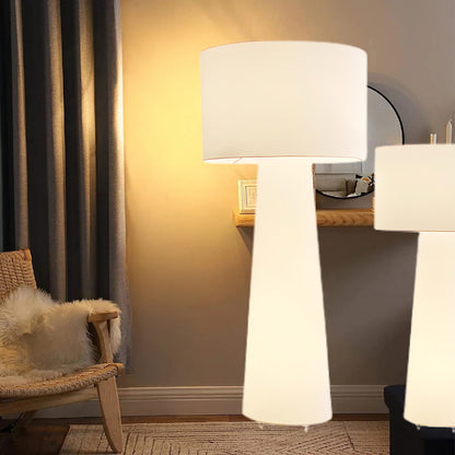 Column Fabric Contemporary Metal Floor Lamp