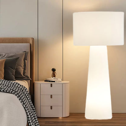 Column Fabric Contemporary Metal Floor Lamp