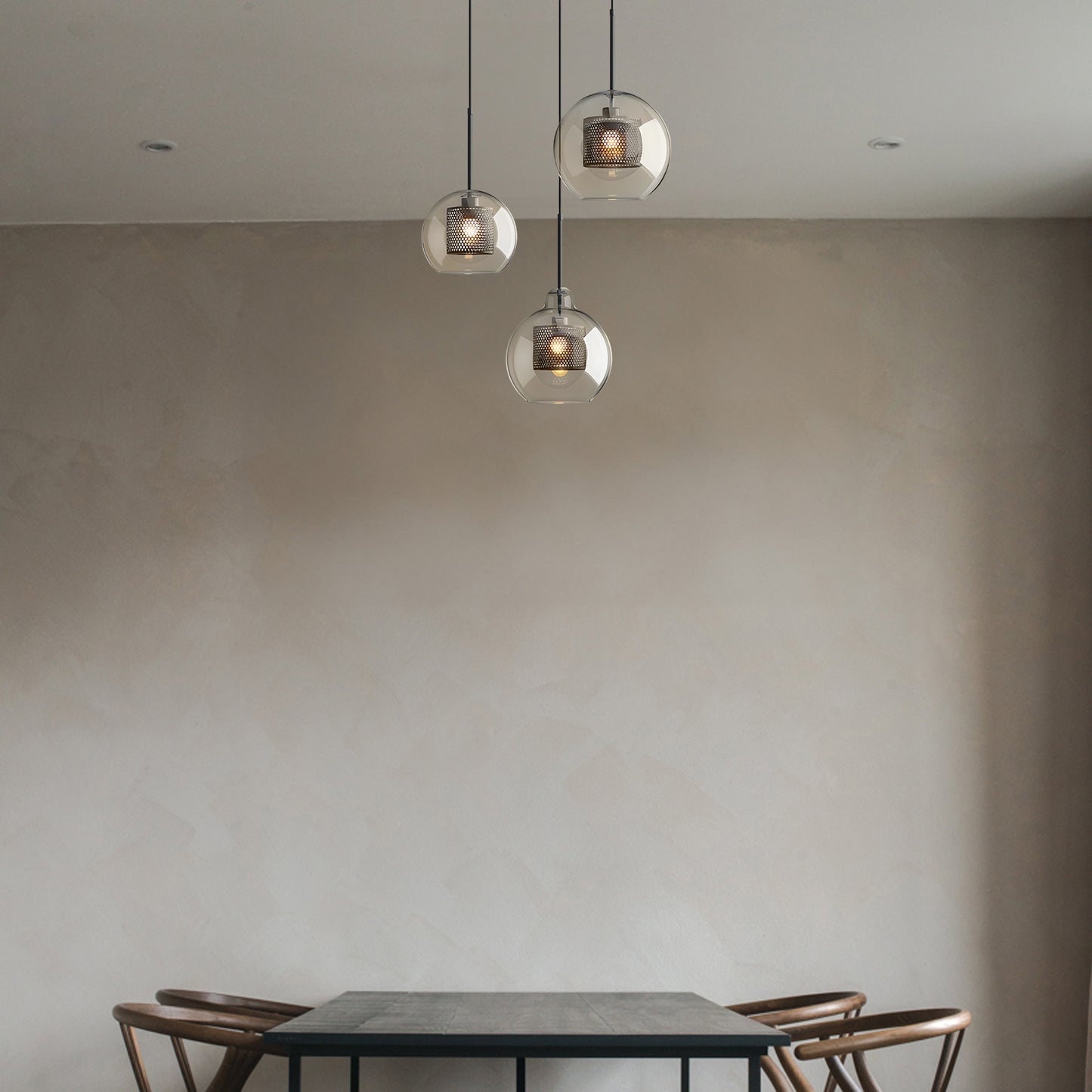 Combined Chiswick Modern Crystal Pendant Light