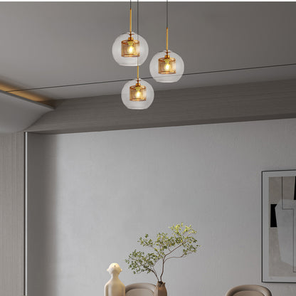 Combined Chiswick Modern Crystal Pendant Light