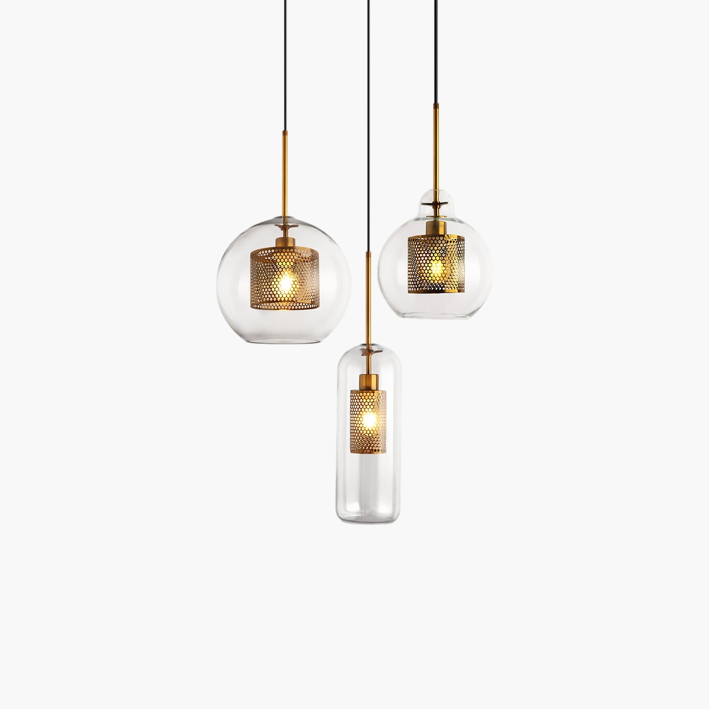 Combined Chiswick Modern Crystal Pendant Light