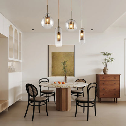 Combined Chiswick Modern Crystal Pendant Light