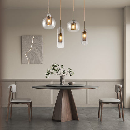 Combined Chiswick Modern Crystal Pendant Light