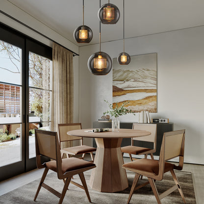 Combined Chiswick Modern Crystal Pendant Light