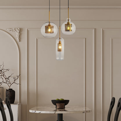 Combined Chiswick Modern Crystal Pendant Light