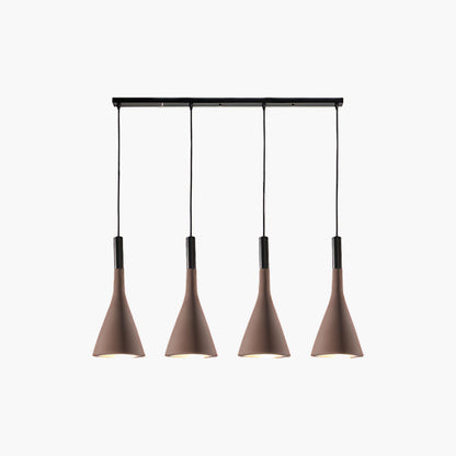 Conical Concrete Eclectic Metal Pendant Light