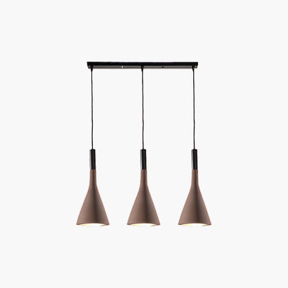 Conical Concrete Eclectic Metal Pendant Light